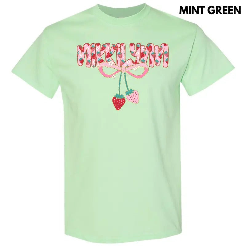 Strawberry Nikkilynn Gildan Short Sleeve T-Shirt 'NLB' Hoodie, Sweatshirt | HypeDripTees.com