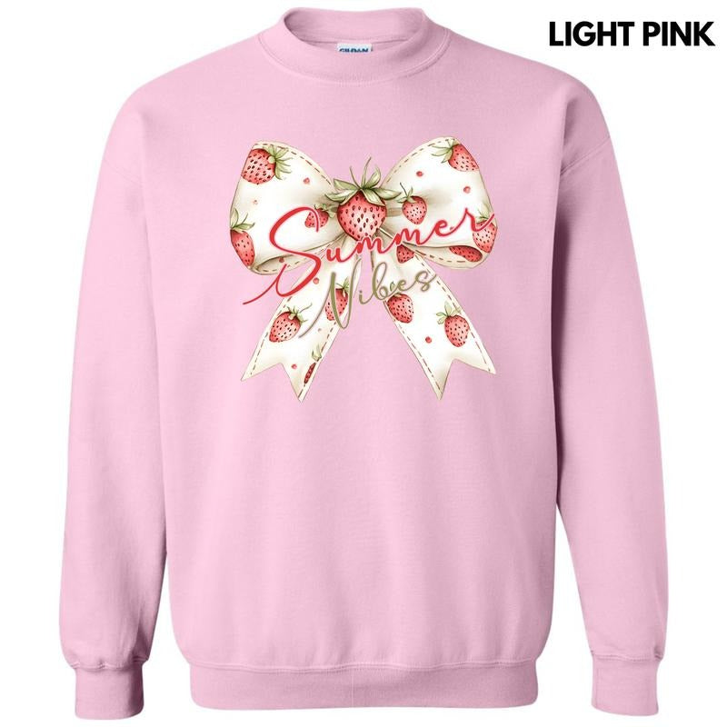 Strawberry Summer Bow Sweatshirt 'NLB' T-Shirts, Hoodie | HypeDripTees.com