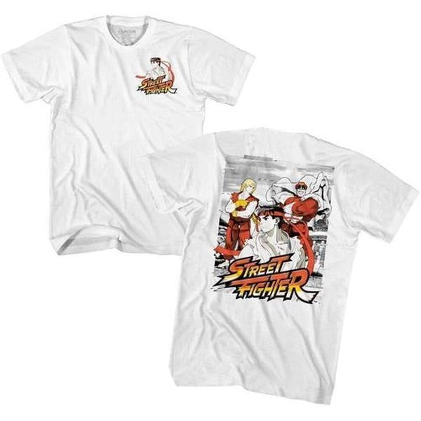 Street Fighter 2 Capcom Video Game Grainy Glitch Ryu Ken & Bison Men's T Shirt Hoodie, Sweatshirt | HypeDripTees.com