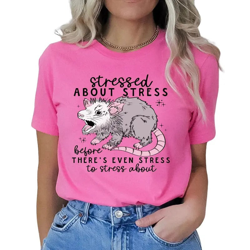 Stressed About Stress Before There's Even Stress Women's Top & T-Shirt Hoodie, Sweatshirt | HypeDripTees.com