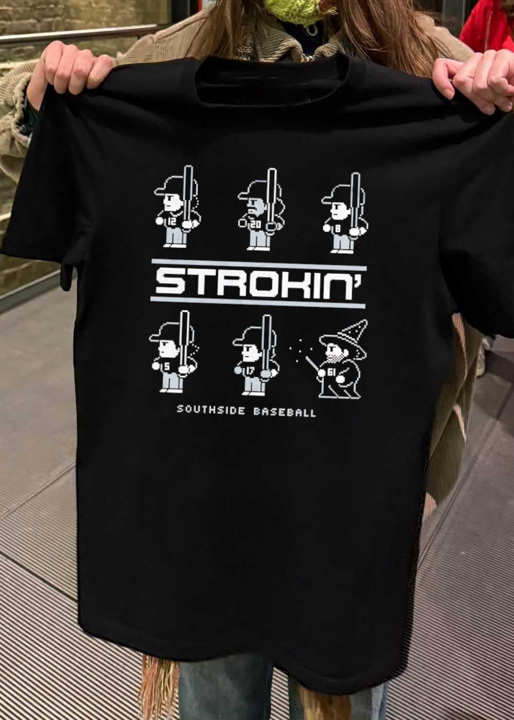 Strokin’ Southside Baseball Players and Wizard T-Shirt