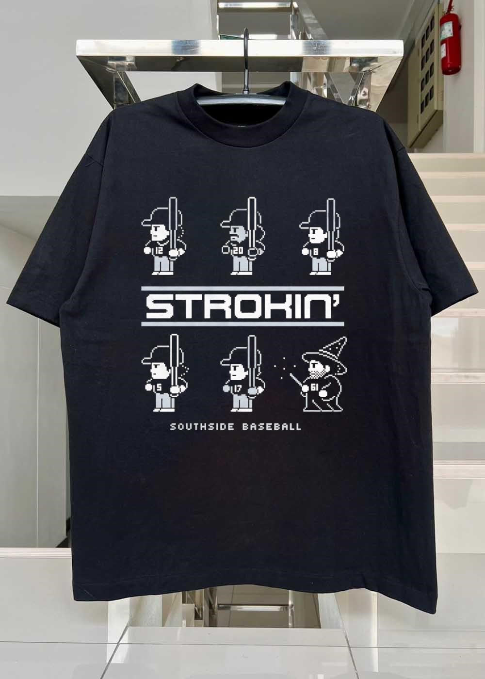 Strokin’ Southside Baseball Players and Wizard T-Shirt