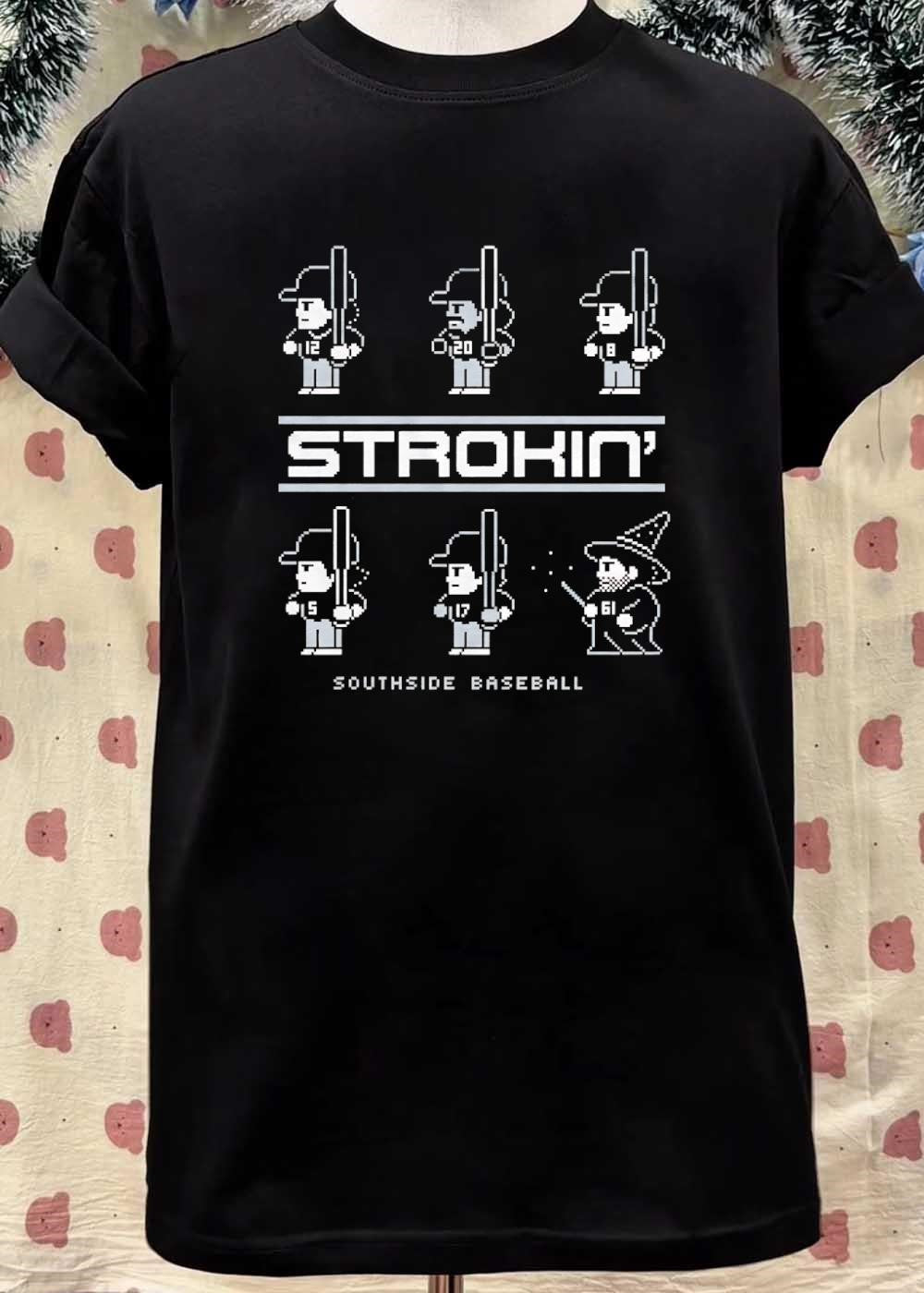 Strokin’ Southside Baseball Players and Wizard T-Shirt