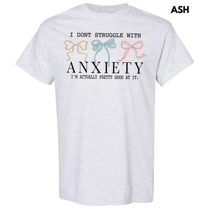 Struggle With Anxiety Gildan Short Sleeve T-Shirt Hoodie, Sweatshirt | HypeDripTees.com