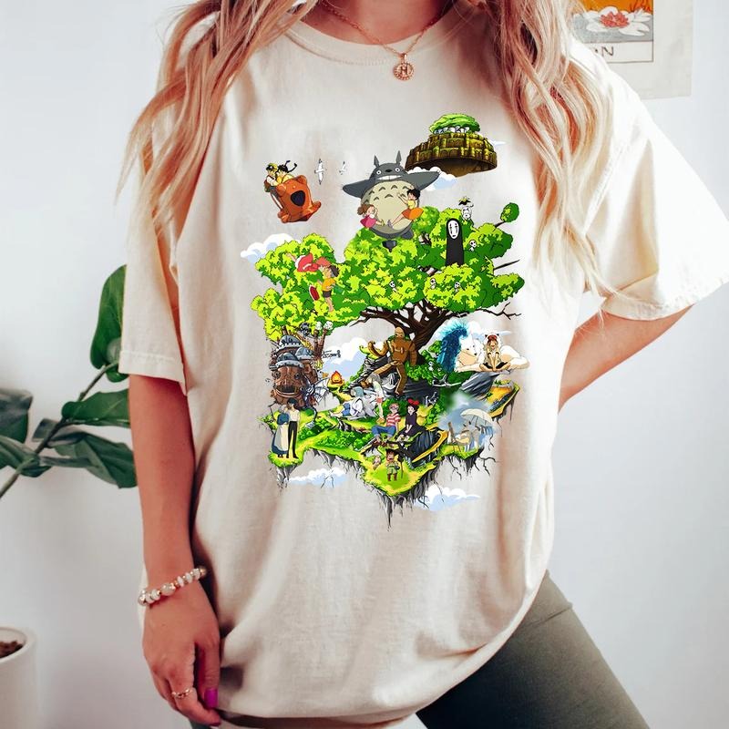 Studio Ghibli All Characters T-shirt, Sweatshirt, Hoodie, GB401 | HypeDripTees.com