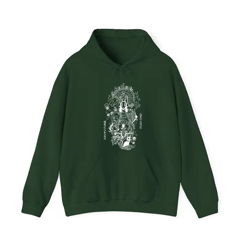 Studio Ghibli Sweatshirt, Hayao Miyazaki, Studio Ghibli Totoro Shirt, Ghibli No Face Shirt, Howl's Moving Castle shirt,...