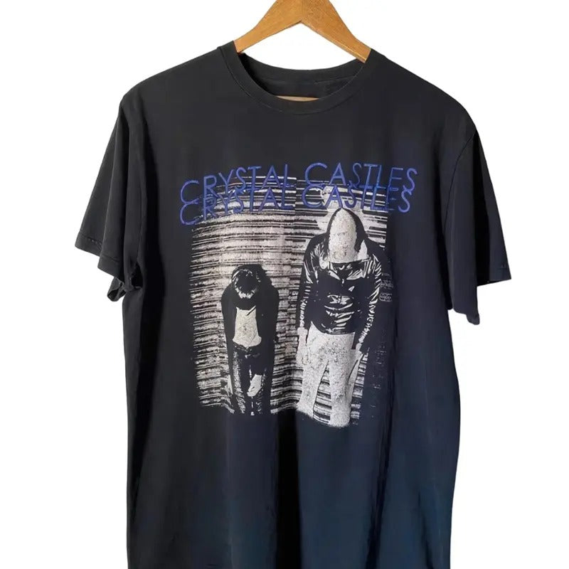 Stylish Crystal Castles Tee Unisex Graphic Print T-Shirt Collection in Cotton Hoodie, Sweatshirt | HypeDripTees.com