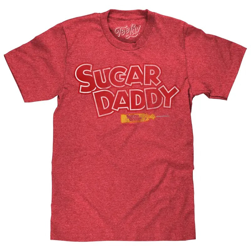Sugar Daddy Logo T-Shirt - Red Hoodie, Sweatshirt | HypeDripTees.com