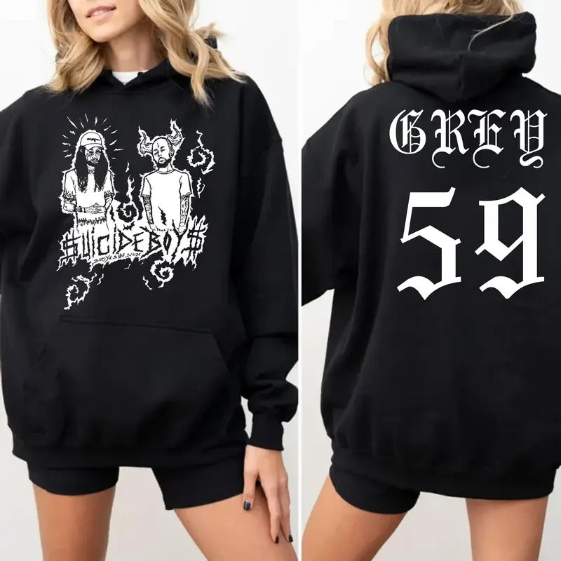 Suicideb0ys 2 Sides Fan Concert Music Tour 2024 Long Sleeve Shirt T-Shirts, Hoodie, Sweatshirt