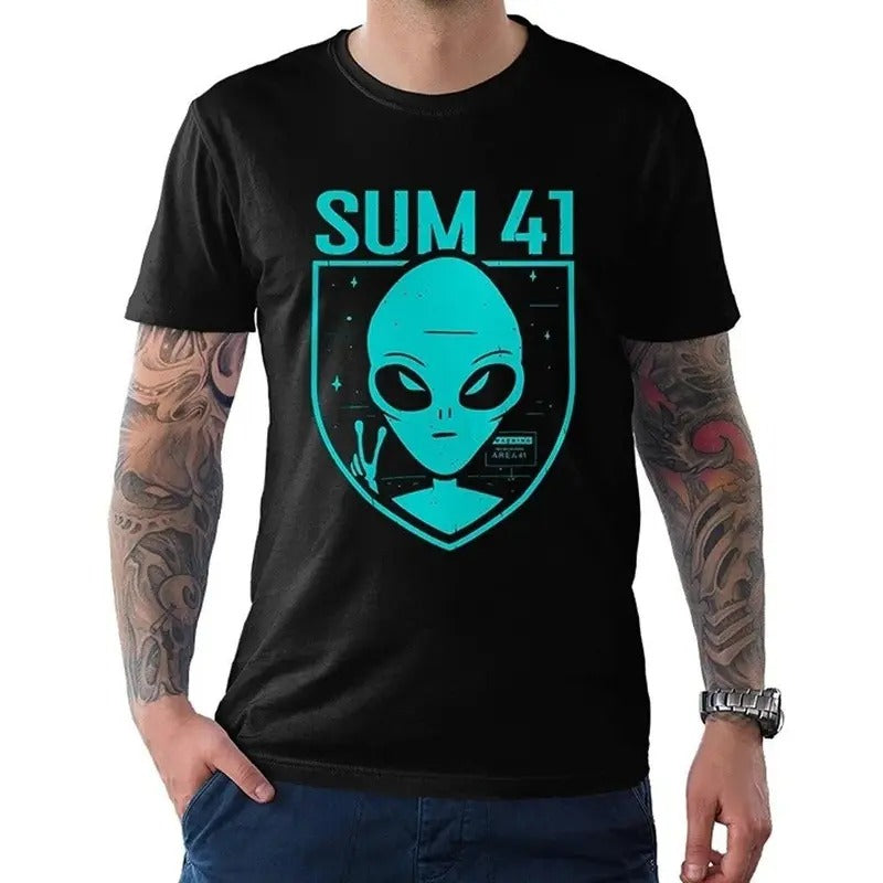 Sum 41 Alien T-Shirt Unisex Full Size Hoodie, Sweatshirt | HypeDripTees.com