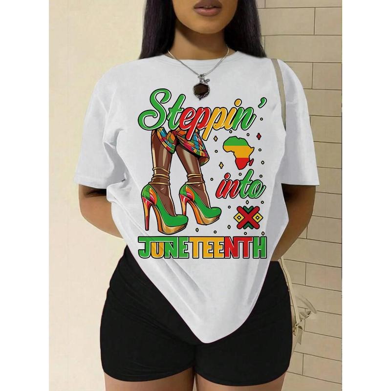 Women's Juneteenth Graphic Print T-Shirt