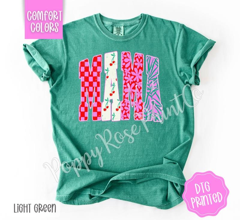 Summer Mama Shirt Comfort Colors, Preppy Mom Tshirt Hoodie, Sweatshirt | HypeDripTees.com