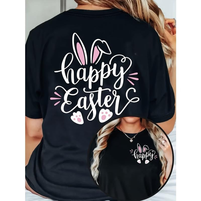 Women's 'Happy Easter' Bunny T-Shirt