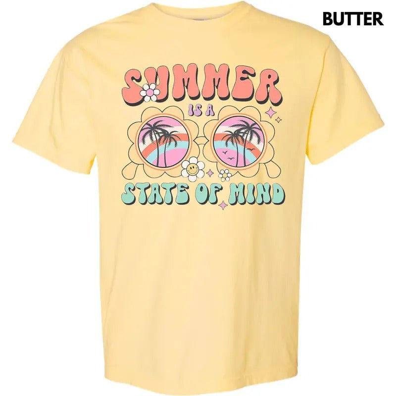 Summer State Of Mind Comfort Colors T-Shirt Hoodie, Sweatshirt | HypeDripTees.com