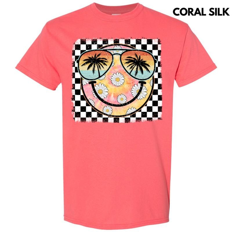 Summer Sunglasses Happy Face Gildan Short Sleeve T-Shirt 'NLB' Hoodie, Sweatshirt | HypeDripTees.com