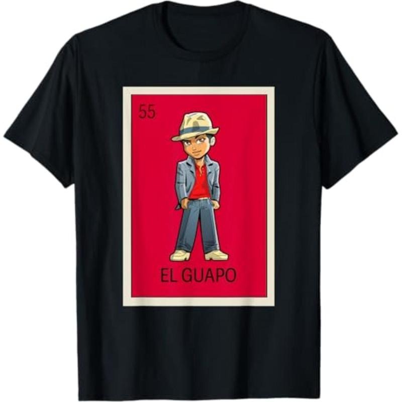 Summer Tshits Mexican Lottery Designs Mexican El Guapo Handsome Man T-Shirt Graphic Graphic Tees Hoodie, Sweatshirt