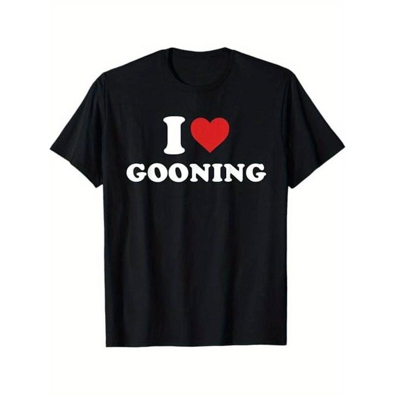 Summer t Shirts I Love Gooning Design T-Shirt, 100% Cotton, Halloween Thanksgiving Christmas Gift for Men Women Family...