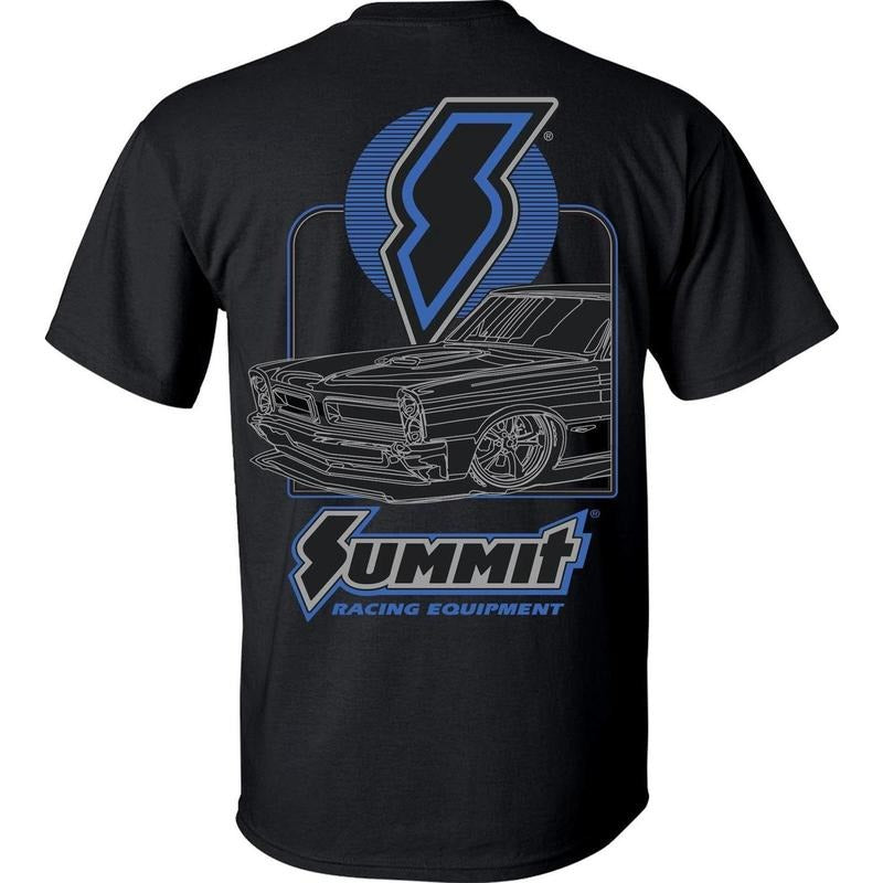 Summit Racing Schematic T-shirt Menswear Performance Car Parts, Menswear Car Parts Short Sleeve Hoodie, Sweatshirt