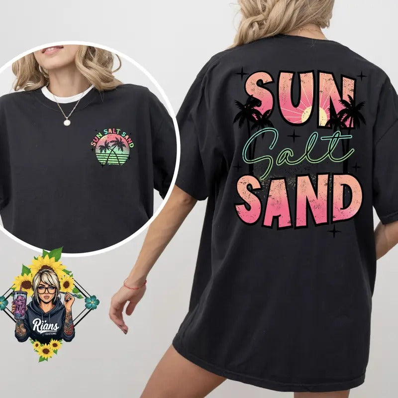 Sun Salt Sand Comfort Colors unisex Comfortable Tshirt Hoodie, Sweatshirt | HypeDripTees.com