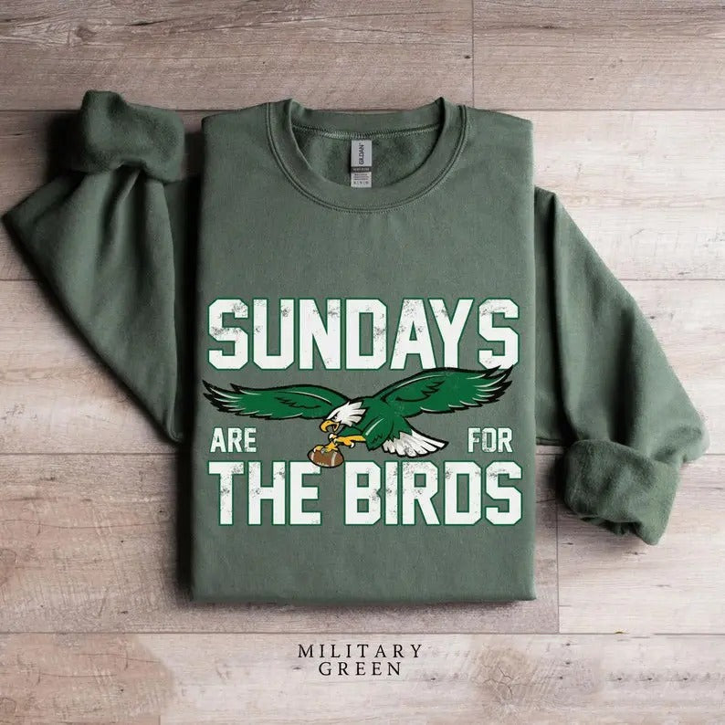 Sundays Are For The Birds Sweatshirt, Road to Victory Philly Shirt, Birds Gang Philadelphia Football Crewneck Gift Fans...