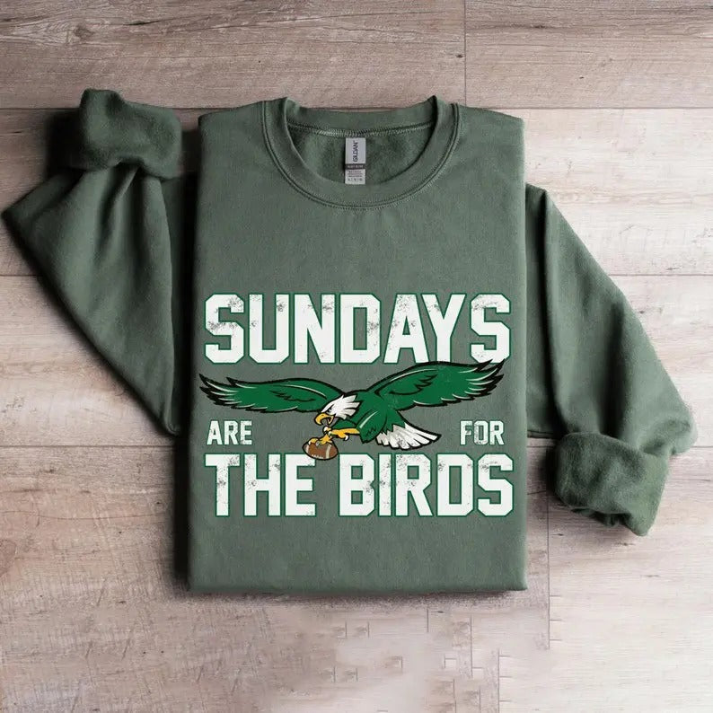 Sundays Are For The Birds Sweatshirt, Road to Victory Philly Shirt, Birds Gang Philadelphia Football Gift Fan Hoodie