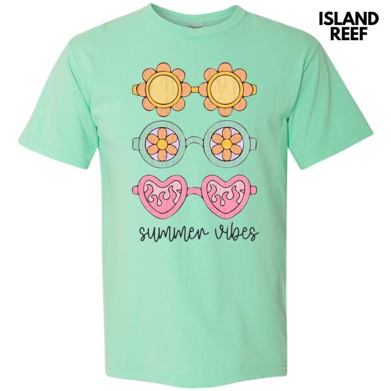 Sunglasses Summer Vibes Comfort Colors T-Shirt Hoodie, Sweatshirt | HypeDripTees.com