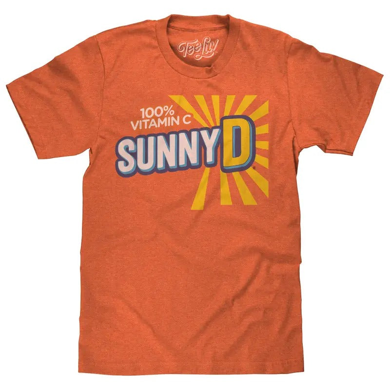 Sunny Delight Sunburst Logo T-Shirt - Heather Orange Hoodie, Sweatshirt | HypeDripTees.com