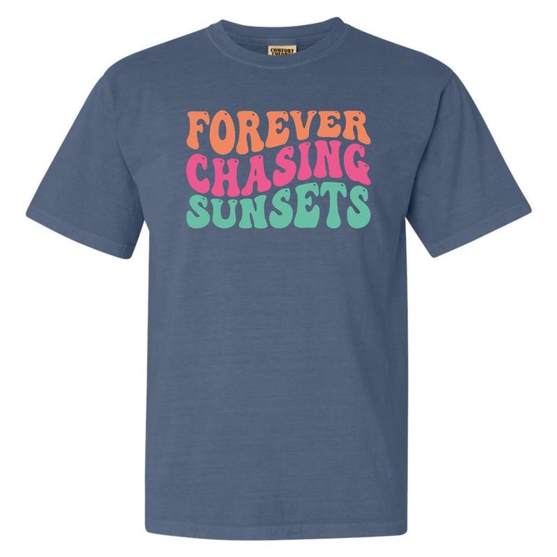 Sunset Chaser Comfort Colors T-Shirt 'NLB' Hoodie, Sweatshirt | HypeDripTees.com