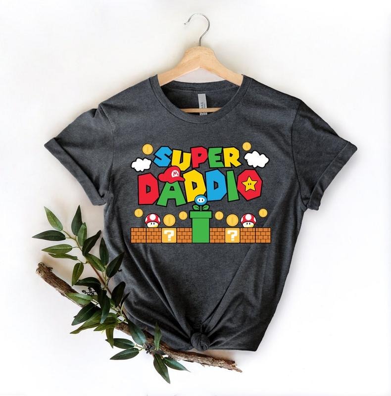 Super Daddio Game Shirt,New Dad Shirt,Dad Shirt,Daddy Shirt,Father's Day Shirt,Best Dad shirt,Gift for Dad,Super Dad...