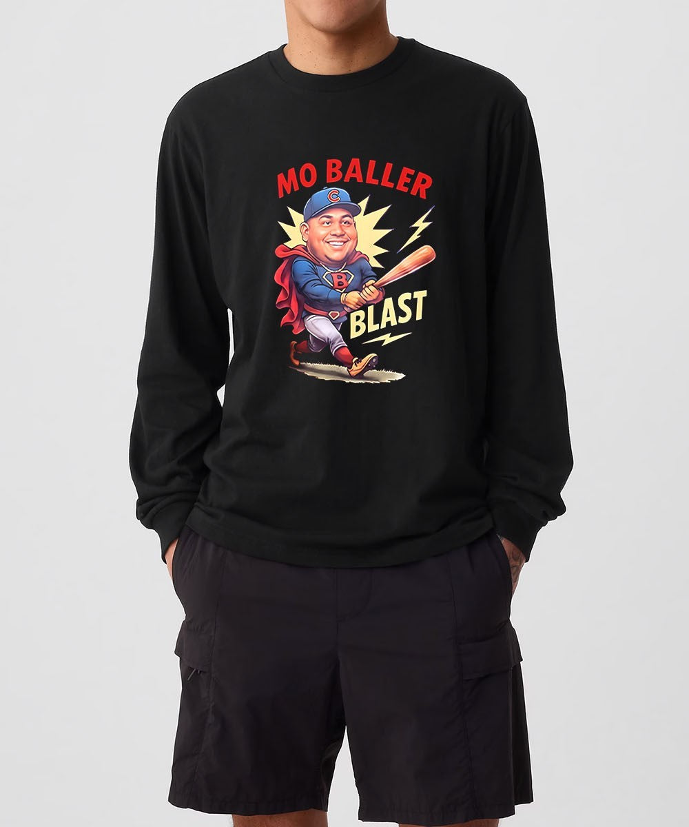 Super Mo Baller Blast Chicago Cubs baseball shirt