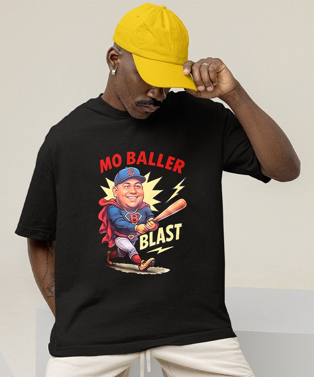 Super Mo Baller Blast Chicago Cubs baseball shirt