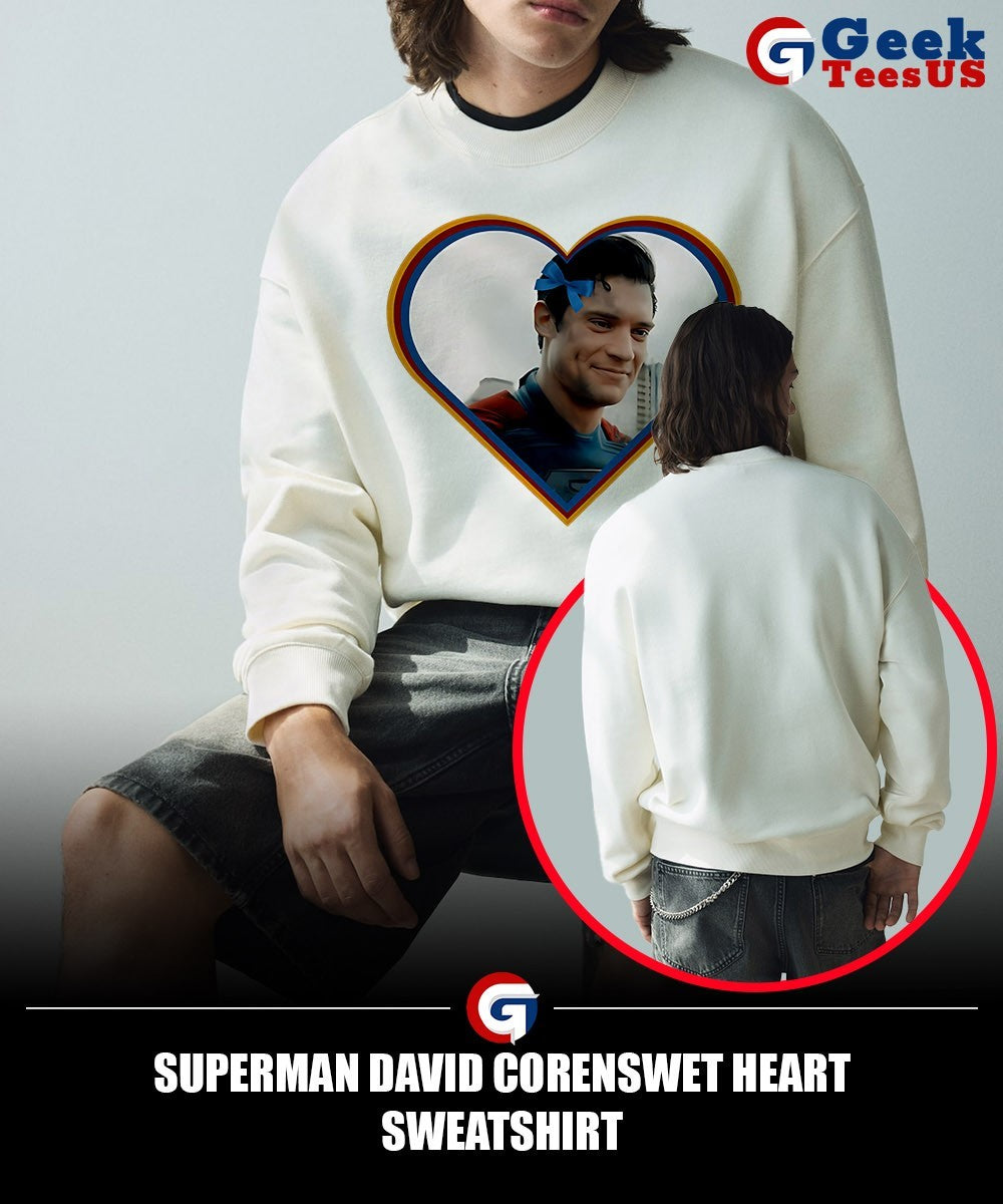 Superman David Corenswet heart shirt