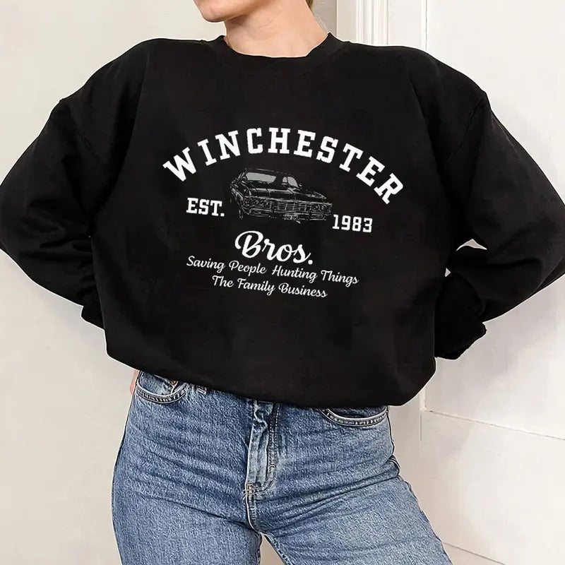 Supernatural Winchester Bros T-Shirt Hoodie, Sweatshirt | HypeDripTees.com