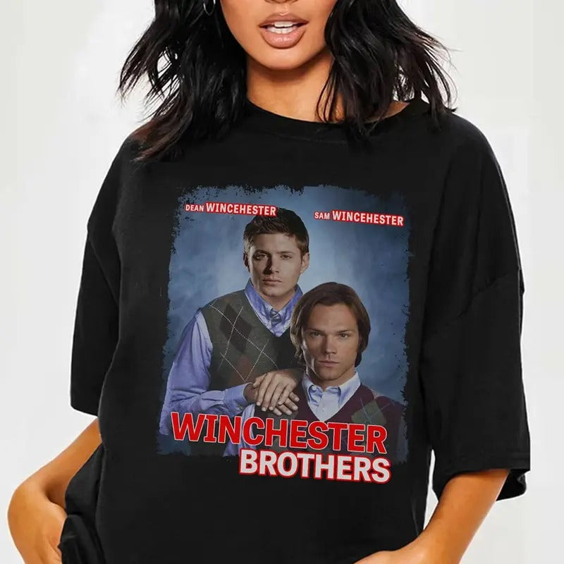 Supernatural Winchester Brothers T-Shirt Hoodie, Sweatshirt | HypeDripTees.com