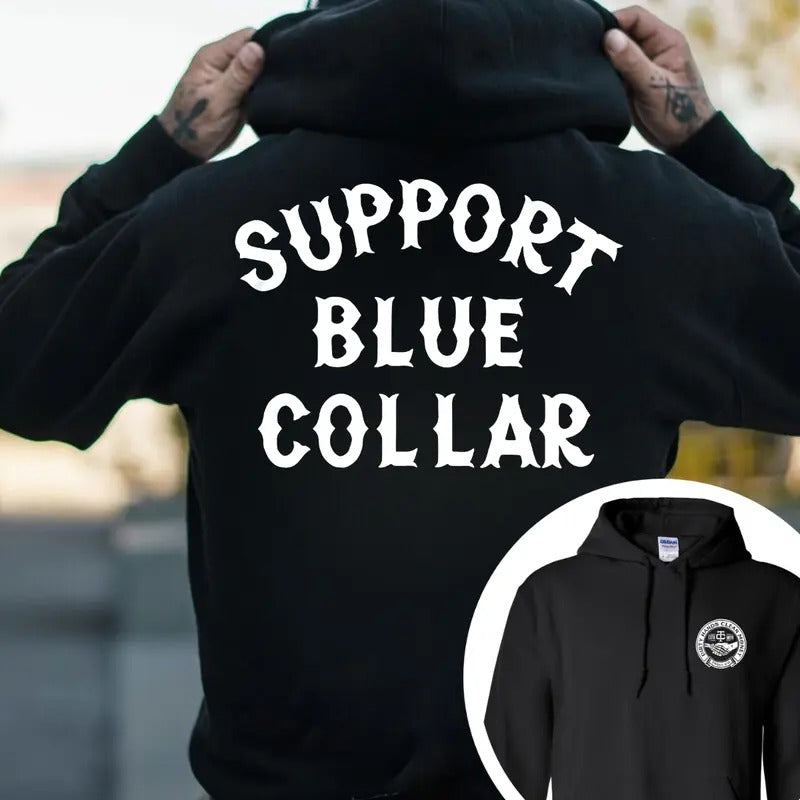 Support Blue Colar T-shirt - Crewneck Sweatshirt