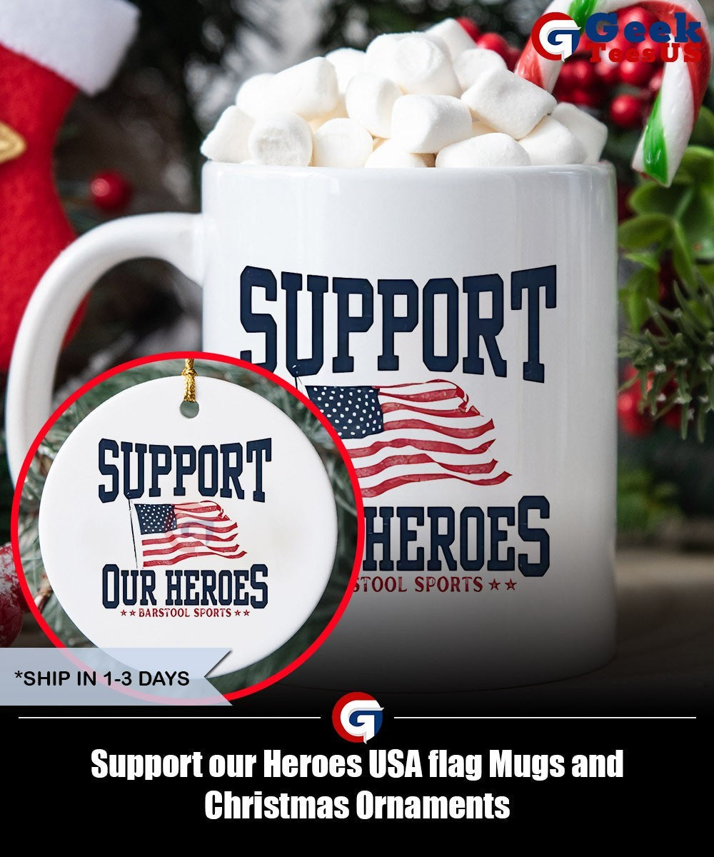 Support our Heroes USA flag shirt