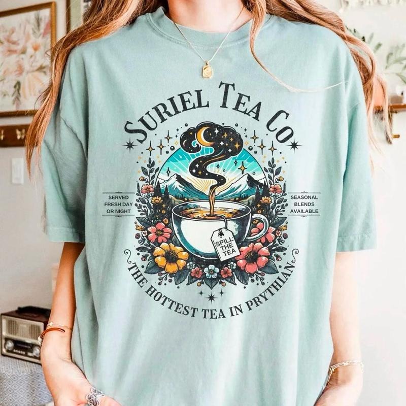 Suriel Tea Co Shirt, ACOTAR Suriel Tea Sweatshirt, Velaris T-Shirt, A Court Of Thorns and Roses Shirt, SJM Merch, Bookish...
