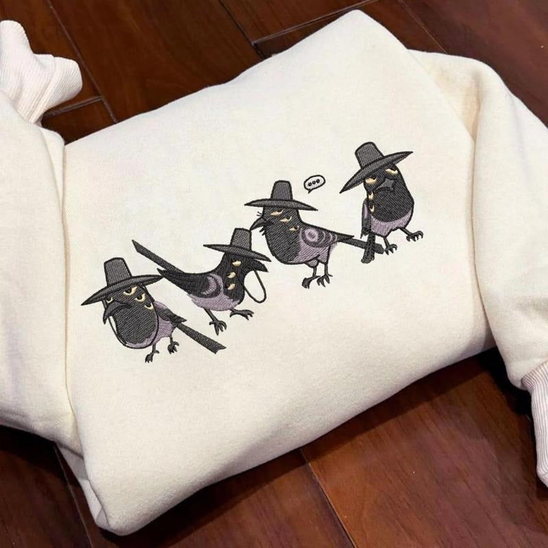 Sussy Kpop Demon Hunter Embroidery Sweatshirt, Kpop Demon Hunter Embroidery Shirt, Saja Boys Fan Hoodie | HypeDripTees.com