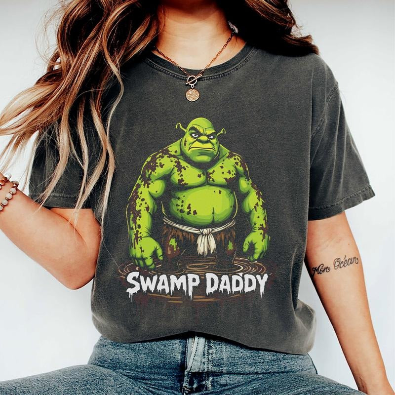 Swamp Daddy Muddy Version Shirt, Funny Shrek Meme Shirt, Shrek Gift Tee, Shrek Character T Shirt Hoodie, Sweatshirt