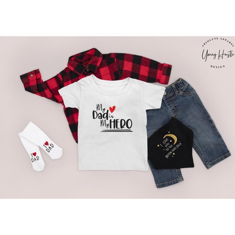 Dad Shirt My Dad Is My Hero Shirt//T shirt/Hoodie/Sweater Dad Is My Hero Tee Best Dad Shirt Daddy Is My Hero Dad Shirt...