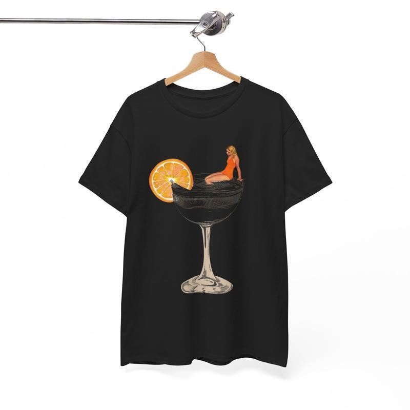 Unisex Heavy Cotton T shirt/Hoodie/Sweater Martini Lover Martini Tees Martinini Coctail Coctail Tees Coctail Shirt Gift...