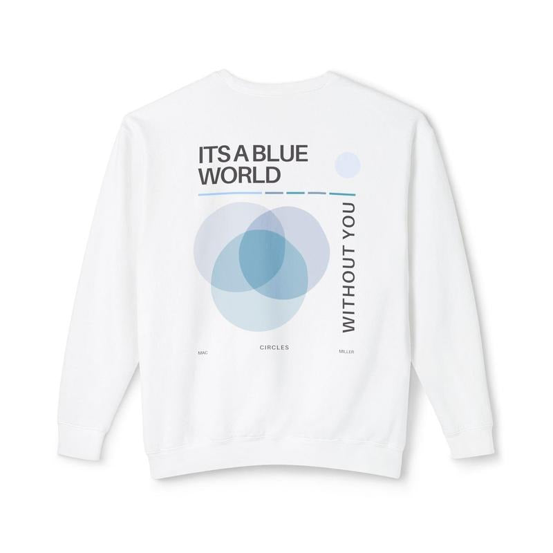 Sweatshirt Blue World Unisex Lightweight Crewneck Jumper Music Lover Gift T-Shirts, Hoodie | HypeDripTees.com