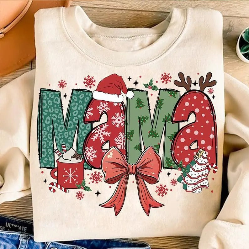 Mama Bow Tree Cotton Womenswear Top T-Shirts, Hoodie, Sweatshirt