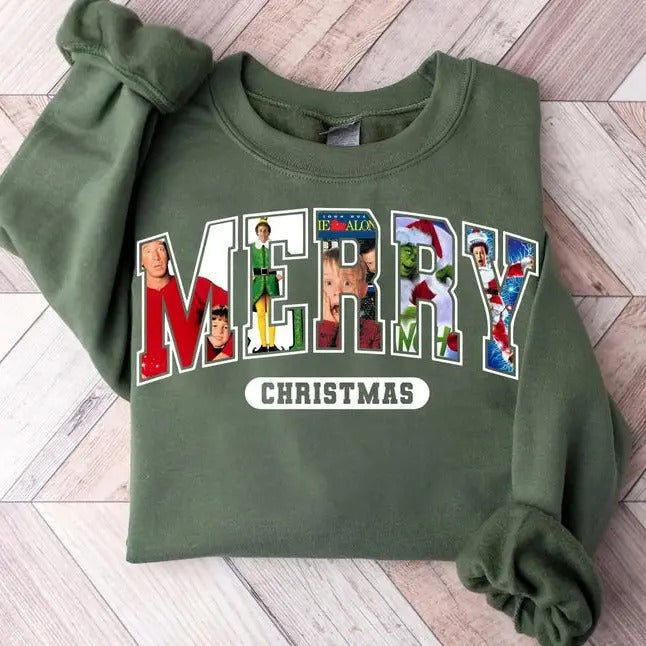 Christmas Movie Cotton T-shirt/Sweatshirt for Women - Unisex Style - Womenswear, Top Hoodie | HypeDripTees.com