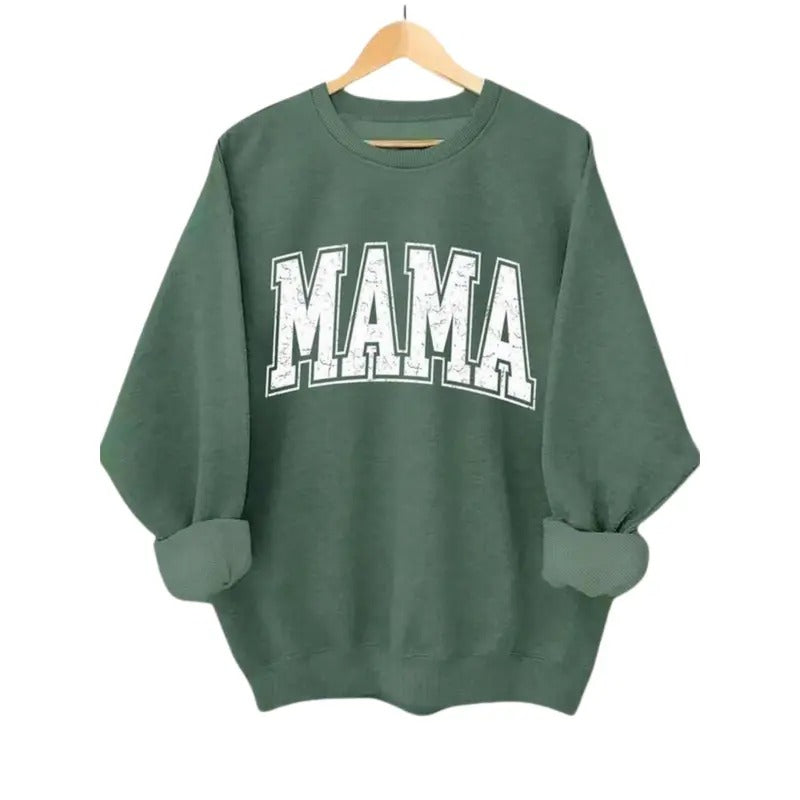 Mama T-shirt/Sweatshirt, Christmas Gifts For Mother, 100% Cotton, Classic Fit, Graphic Design Womenswear Check Hoodie