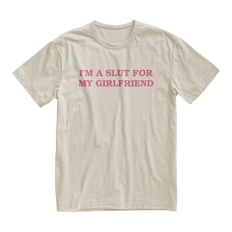 I'm A Slut For My Girlfriend T-shirt/Sweatshirt, Valentine's Gift Cotton Menswear Hoodie | HypeDripTees.com