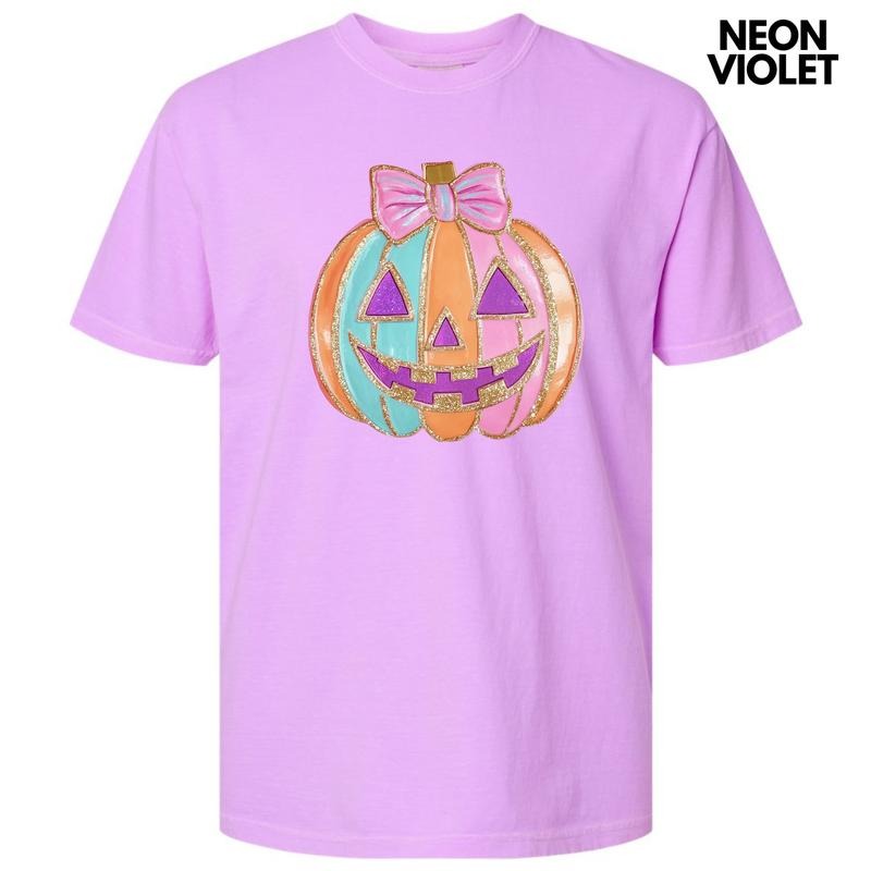 Sweet & Colorful Jack O Lantern Comfort Colors T-Shirt 'NLB' Hoodie, Sweatshirt | HypeDripTees.com