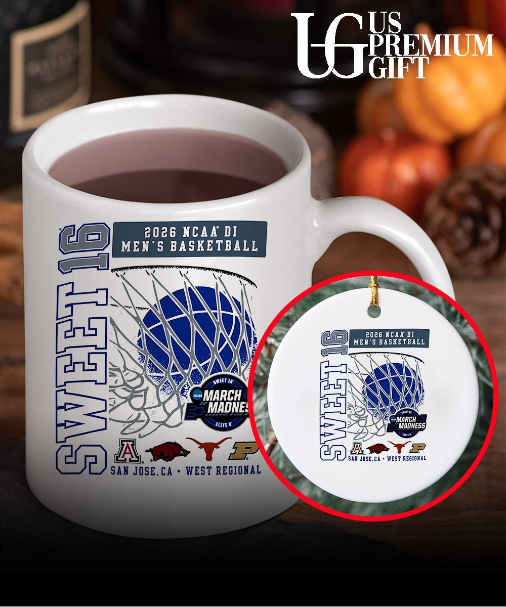 Sweet 16 NCAA D1 Men’s basketball 2026 March Madness San Jose CA West Regional shirt