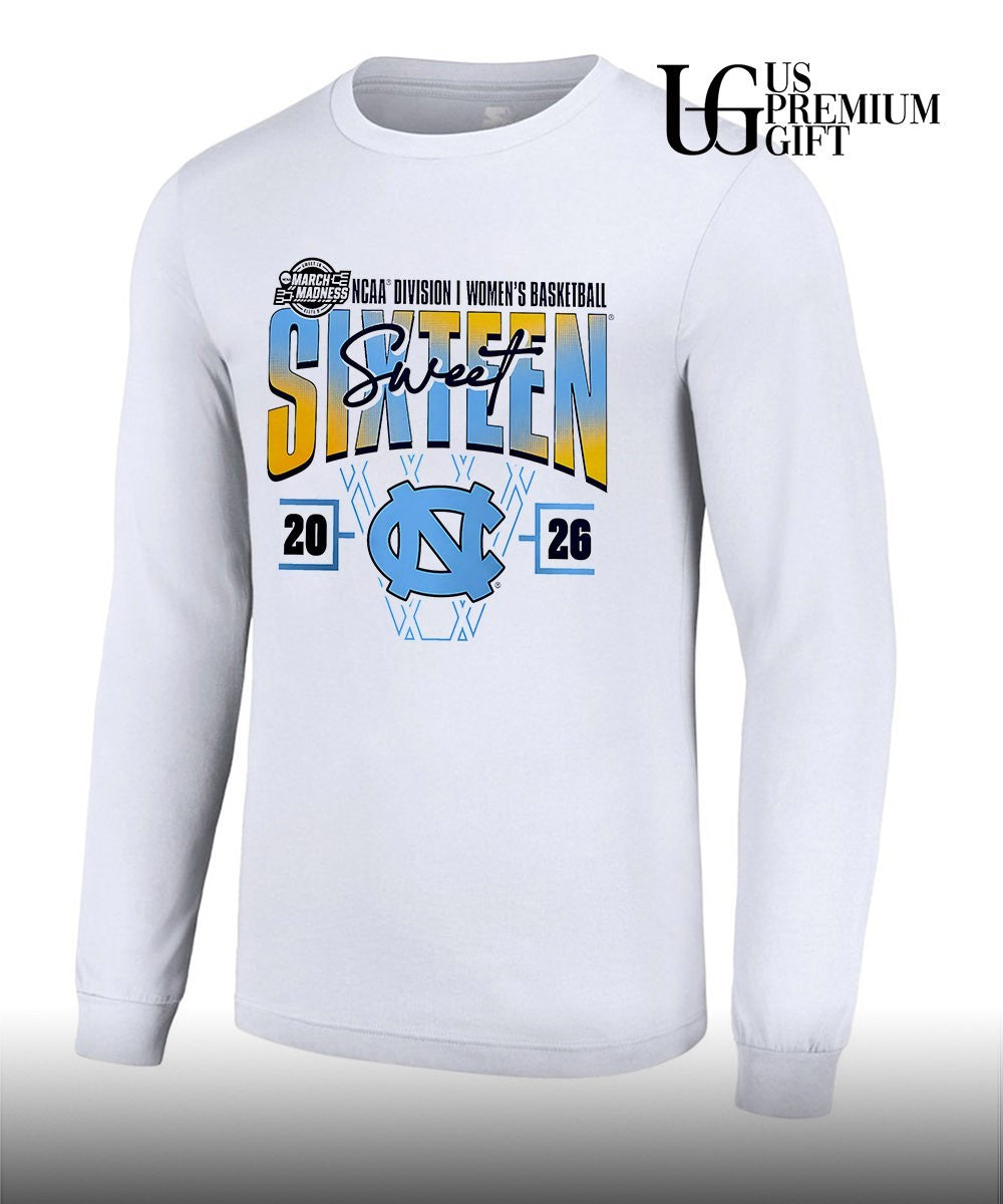 Sweet Sixteen North Carolina Tar Heels 2026 NCAA Women’s Basketball Tournament March Madness shirt