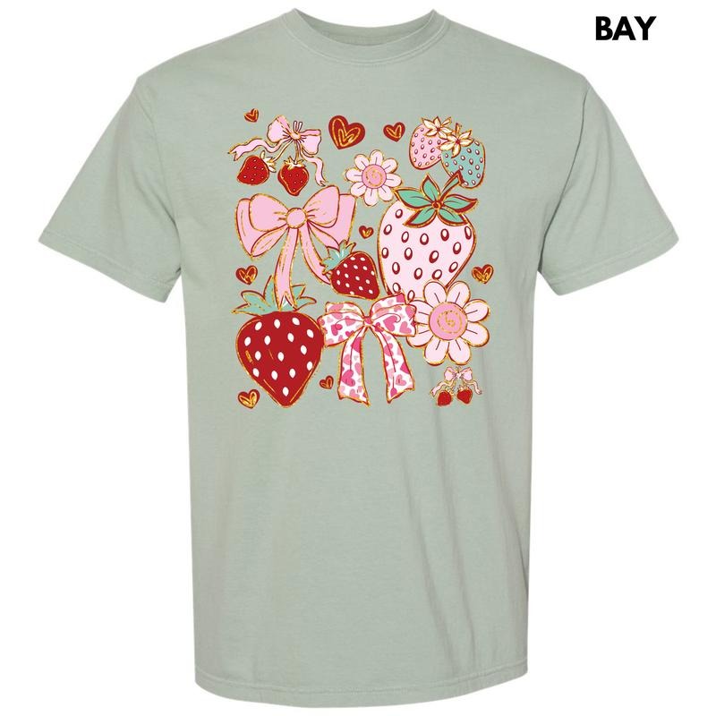 Sweet Strawberry Scene Comfort Colors T-Shirt 'NLB' Hoodie, Sweatshirt | HypeDripTees.com